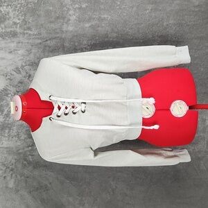 Polyester cropped light weight sweater